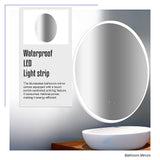 Oval Mirror LED Anti-Fog Illuminated Bathroom Living Room - Extra Image