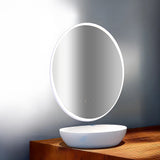 Oval Mirror LED Anti-Fog Illuminated Bathroom Living Room - 45-Degree Angle