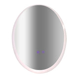 Oval Mirror LED Anti-Fog Illuminated Bathroom Living Room - Rear View