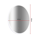 Oval Mirror LED Anti-Fog Illuminated Bathroom Living Room - Extra Image