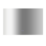 Rectangular Mirror LED Anti-Fog Illuminated Bathroom Living Room - 120x80cm