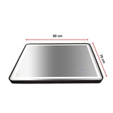 Rectangular Mirror LED Anti-Fog Illuminated Bathroom Living Room - 90x70cm - Extra Image