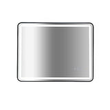 Rectangular Mirror LED Anti-Fog Illuminated Bathroom Living Room - 90x70cm