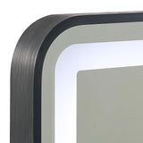 Rectangular Mirror LED Anti-Fog Illuminated Bathroom Living Room - 90x70cm - 45-Degree Angle