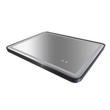 Rectangular Mirror LED Anti-Fog Illuminated Bathroom Living Room - 90x70cm - Top-Down View