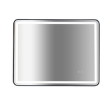 Rectangular Mirror LED Anti-Fog Illuminated Bathroom Living Room - 90x70cm