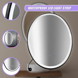Oval Mirror LED Anti-Fog Illuminated Bathroom Living Room - Extra Image