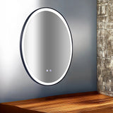 Oval Mirror LED Anti-Fog Illuminated Bathroom Living Room - 45-Degree Angle