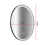 Oval Mirror LED Anti-Fog Illuminated Bathroom Living Room - Extra Image