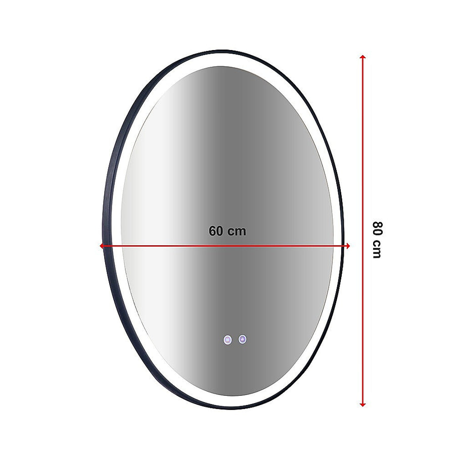 Oval Mirror LED Anti-Fog Illuminated Bathroom Living Room, image 11