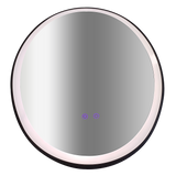 Oval Mirror LED Anti-Fog Illuminated Bathroom Living Room - Rear View