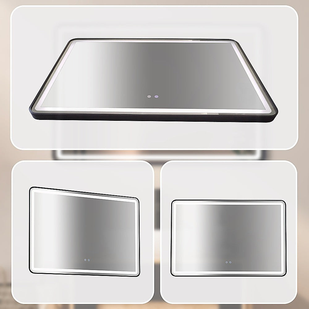 Rectangular Mirror LED Anti-Fog Illuminated Bathroom Living Room