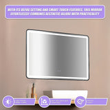 Rectangular Mirror LED Anti-Fog Illuminated Bathroom Living Room - Extra Image