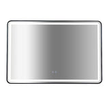 Rectangular Mirror LED Anti-Fog Illuminated Bathroom Living Room