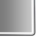 Rectangular Mirror LED Anti-Fog Illuminated Bathroom Living Room - Top-Down View