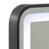 Rectangular Mirror LED Anti-Fog Illuminated Bathroom Living Room - Close-Up Angle
