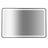 Rectangular Mirror LED Anti-Fog Illuminated Bathroom Living Room