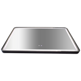 Rectangular Mirror LED Anti-Fog Illuminated Bathroom Living Room - Close-Up Angle