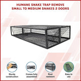 Humane Snake Trap Remove Small to Medium Snakes 2 Doors - Side View