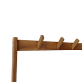 97x168cm Hallway Bench Coat Rack Stand Multifunctional Hall Shelf Entryway - Low Angle