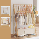 100x155cm Clothes Rail Rack Rack Garment Rack Freestanding Hanger Bedroom Clothing Rack With Lower Storage Shelf - Top-Down View