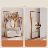 100x155cm Clothes Rail Rack Rack Garment Rack Freestanding Hanger Bedroom Clothing Rack With Lower Storage Shelf - Rear View