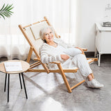 Premium Foldable Outdoor Sling Chair Patio Lounge - Front View