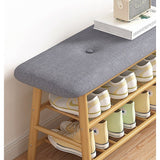 Shoe Stool Storage Rack Cabinet Multifunctional Space Saving - 45-Degree Angle