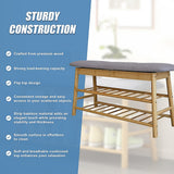 Shoe Stool Storage Rack Cabinet Multifunctional Space Saving