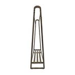 Dark Wood 160x100cm Clothes Rack Slim Stylish Space Saving