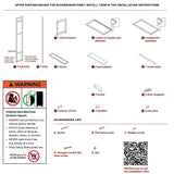 165x70cm Clothes Rack Stand Storage Shelves Modern Coat Tree - Extra Image