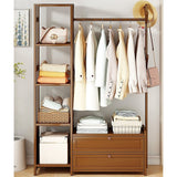165x100cm Clothes Rack Stand Storage Shelves Modern Coat Tree