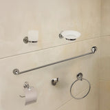 Bathroom Accessories Set 6 Piece Pack Chrome Wall Mounted Easy Fittings