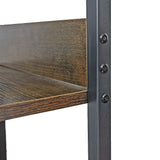 Sofa Side End Table Wooden Shelf Couch Living Nightstand - Top-Down View