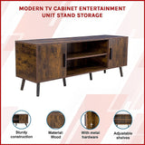 Modern TV Cabinet Entertainment Unit Stand Storage - Side View