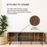 Modern TV Cabinet Entertainment Unit Stand Storage - Rear View