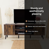 Modern TV Cabinet Entertainment Unit Stand Storage - Low Angle
