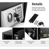 Safe Security Box Electronic Digital Lock - Rear View