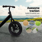 Kids Balance Bike Ride On Toys Push Bicycle Wheels - Close-Up Angle