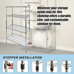 Modular Wire Storage Shelf 1200 x 450 x 1800mm Steel Shelving, image 6