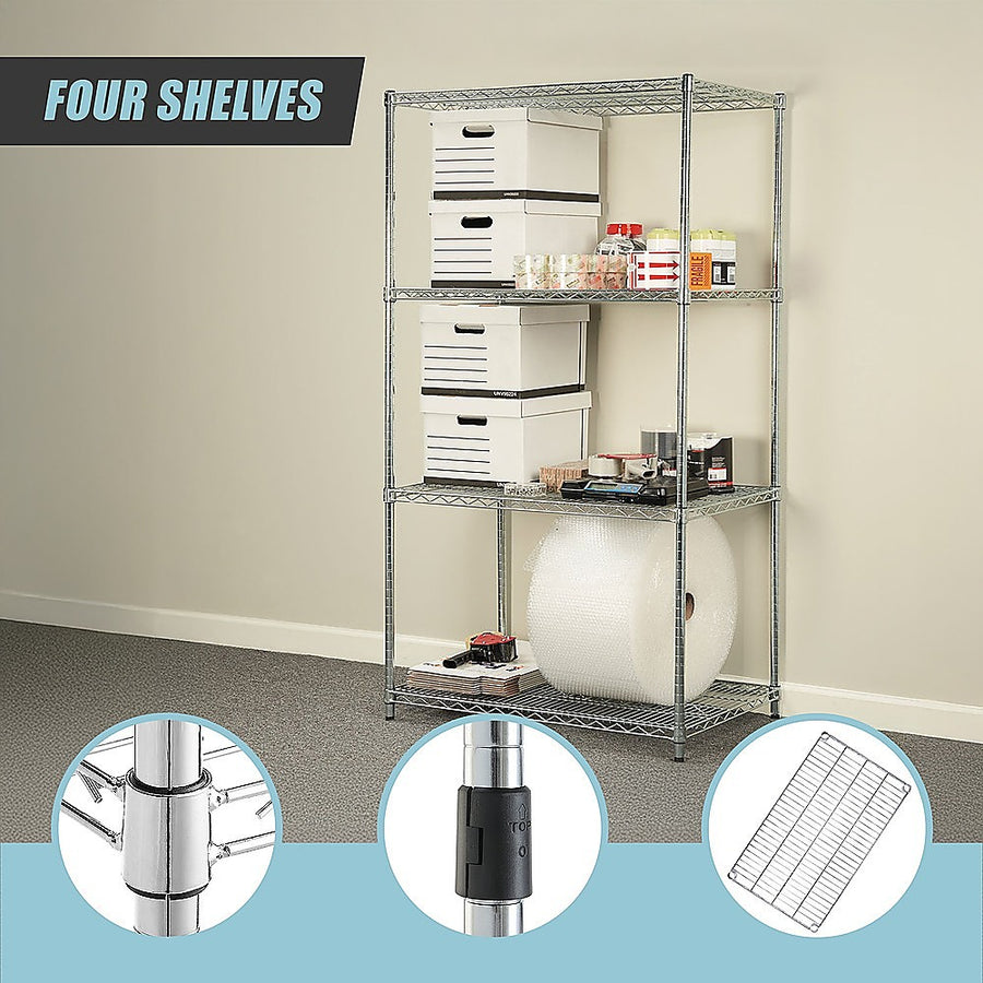 Modular Wire Storage Shelf 1200 x 450 x 1800mm Steel Shelving, image 10