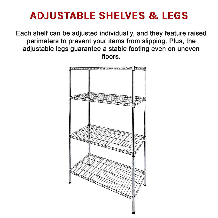 Modular Wire Storage Shelf 1200 x 450 x 1800mm Steel Shelving, image 13