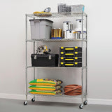Modular Wire Storage Shelf 1200 x 450 x 1800mm Steel Shelving - Front View