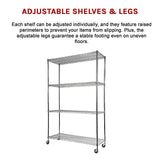Modular Wire Storage Shelf 1200 x 450 x 1800mm Steel Shelving - Extra Image