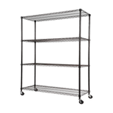 Modular Wire Storage Shelf 1200 x 450 x 1800mm Steel Shelving - Low Angle