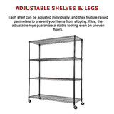 Modular Wire Storage Shelf 1200 x 450 x 1800mm Steel Shelving - Extra Image