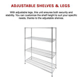 Modular Wire Storage Shelf 1500 x 600 x 1800mm Steel Shelving - Extra Image