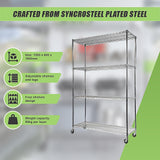 Modular Wire Storage Shelf 1500 x 600 x 1800mm Steel Shelving - Extra Image
