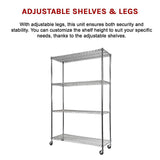 Modular Wire Storage Shelf 1500 x 600 x 1800mm Steel Shelving - Extra Image