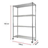 Modular Wire Storage Shelf 1500 x 600 x 1800mm Steel Shelving - Extra Image